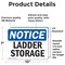 Signmission Ladder Storage, 10 in W x Rectangle, Vinyl Decal OS-2PACK-NS-D-710-L-13948 - alternate 2